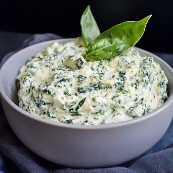 Green Fresh Creamy riccota cheese spinach homemade Healthy Vegan Food
