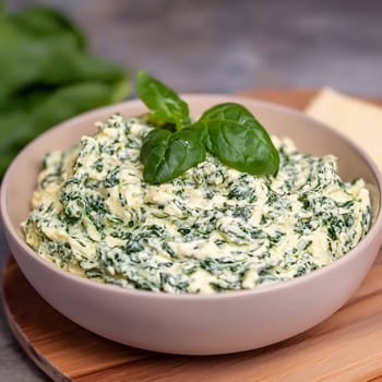 Green Fresh Creamy riccota cheese spinach homemade Healthy Vegan Food
