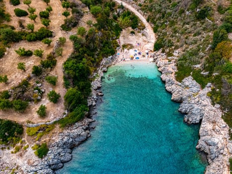 Climati beach, on the coast of Zakynthos, Greece.