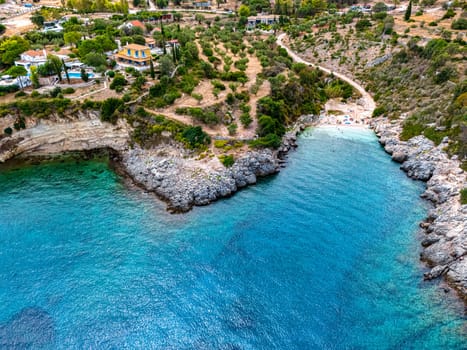 Climati beach, on the coast of Zakynthos, Greece.