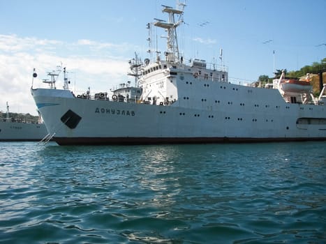 Republic of Crimea, Sevastopol - July 28, 2019: Vessels in the port of Sevastopol.