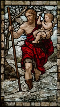 St. Christopher. AI generative.