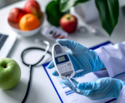 treatment and prevention of type 2 diabetes. AI generative.