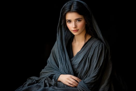 Portrait of Saint Magdalene. AI generative.