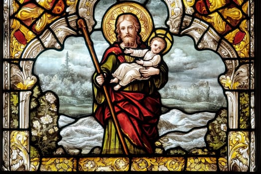 St. Christopher. AI generative.