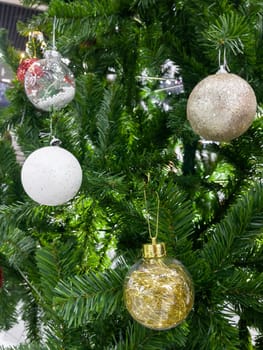 Christmas background and new year still life festive decoration, stock photo