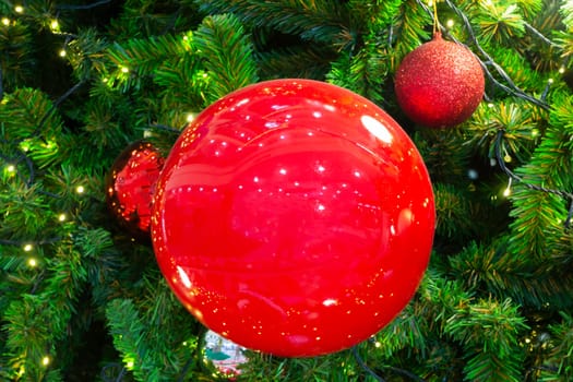 Christmas background and new year still life festive decoration, stock photo