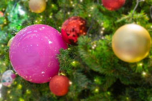 Christmas background and new year still life festive decoration, stock photo