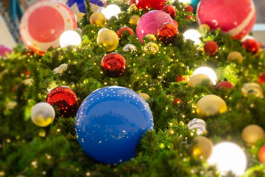 Christmas background and new year still life festive decoration, stock photo