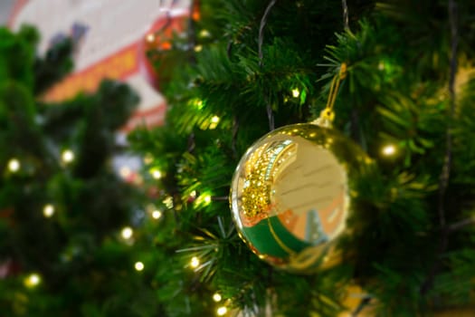 Christmas background and new year still life festive decoration, stock photo