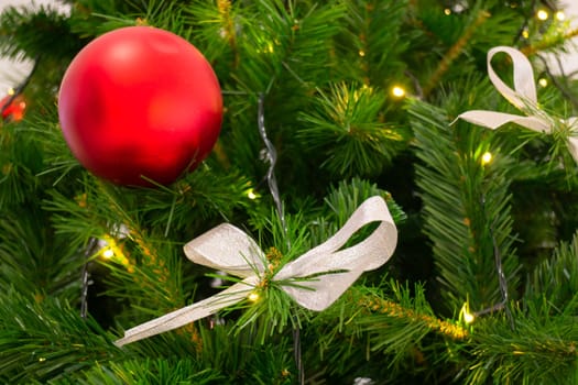 Christmas background and new year still life festive decoration, stock photo