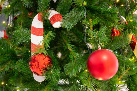 Christmas background and new year still life festive decoration, stock photo