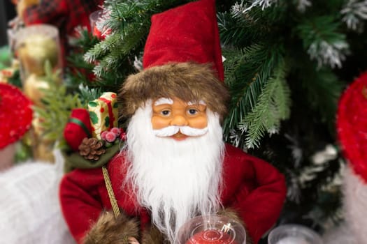 Christmas background and new year still life festive decoration, stock photo