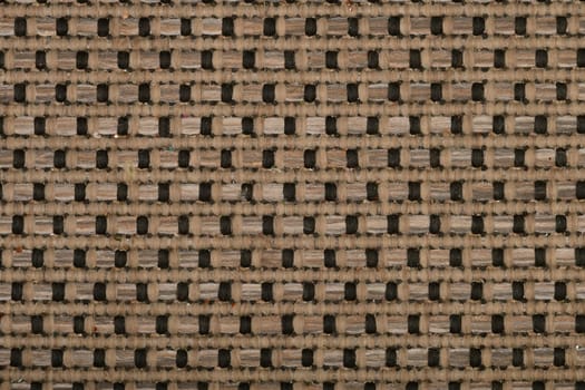 Wickerwork of rope of a seat