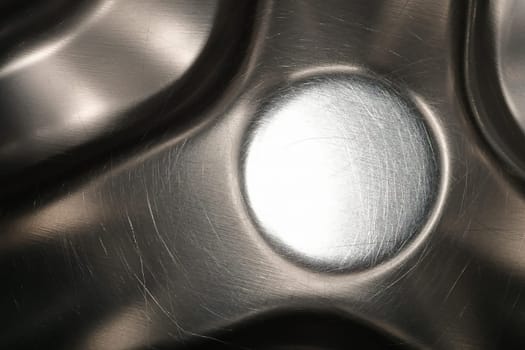 washing machine drum in a macro view