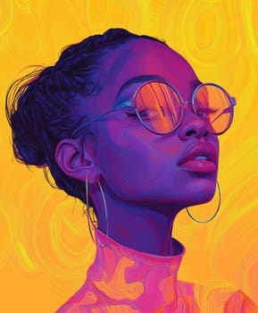 1980s theme aimed at the African-American community. AI generative.