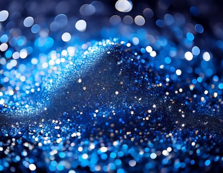 glimmering blue cobalt metal particles useful as a background