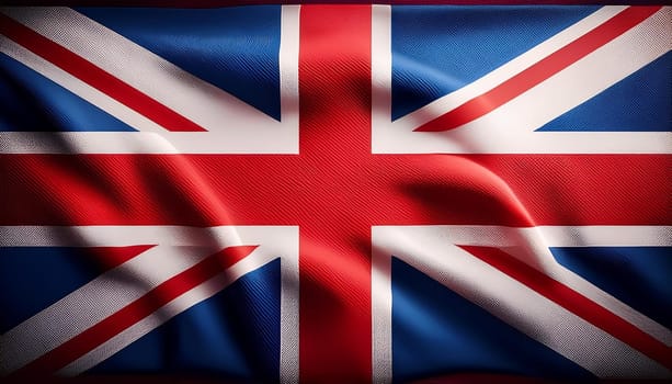 national flag of the United Kingdom aka Union Jack, AI generated image