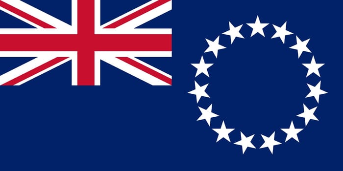 A Cook Islands flag background illustration