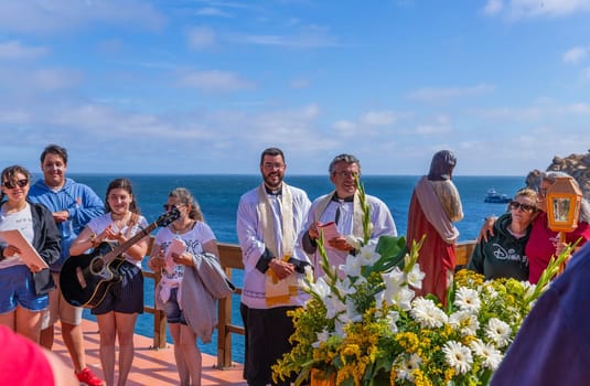 Berlenga island, Portugal: June 22, 2024: Festival in Honor of Saint John the Baptist, in Berlenga island, Peniche. Portugal