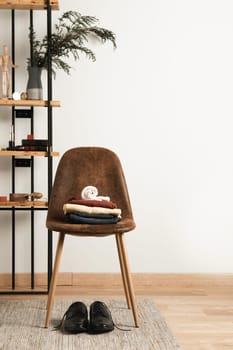 front view casual clothes top interior chair
