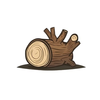 Campfire Wood log wooden timber tree icon logo symbol
