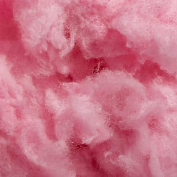 flat lay pink cotton candy