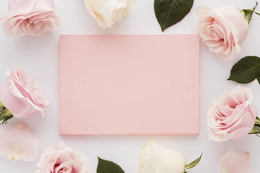 flat lay valentine s day concept with copy space