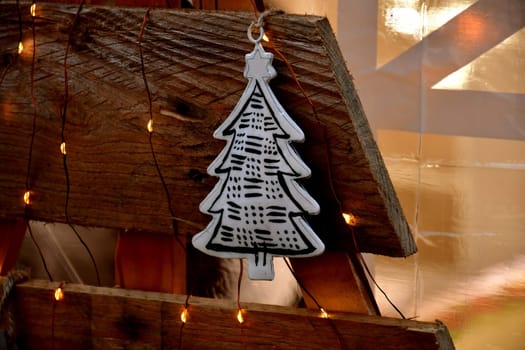 Christmas tree at a German Christmas market