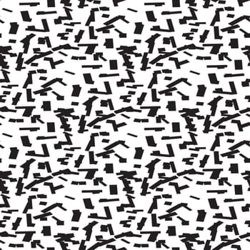 Abstract black falling confetti isolated on white background vector illustration. Trendy patern graphic design for greeting card banner poster event celebration flyer party invitation cover