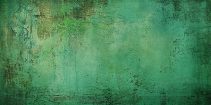 A vintage grungy green background texture - AI generated