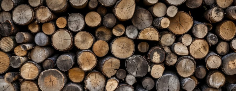 A stack of firewood - AI generated