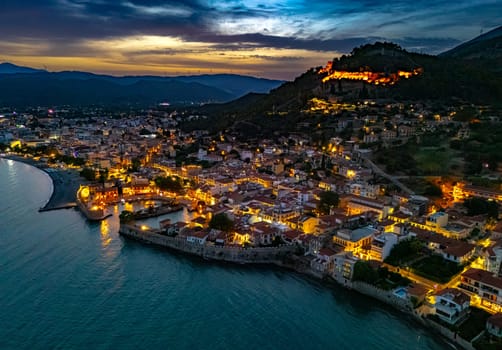City of Nafpaktos in Aetolia-Acarnania, near Gulf of Corinth, Greece