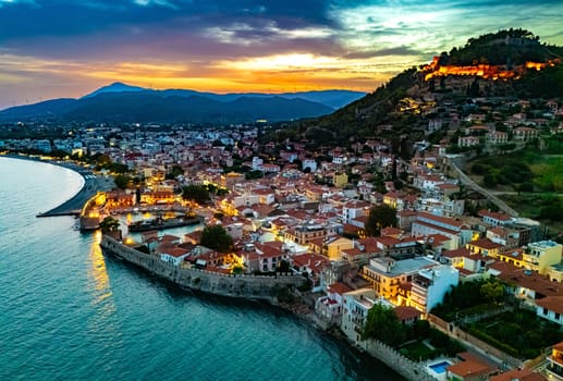 City of Nafpaktos in Aetolia-Acarnania, near Gulf of Corinth, Greece
