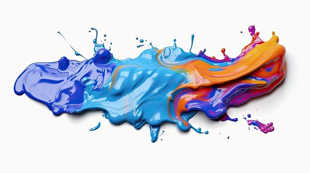 Wet paint isolated on a white background - AI generated