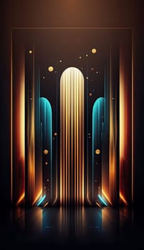 Abstract futuristic background - AI generated