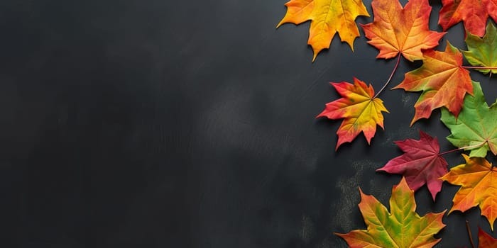 Maple leaves with copyspace - AI generated