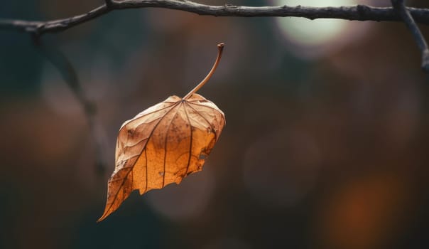 A withered leaf - AI generated