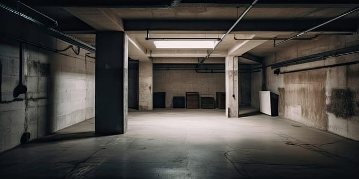 An empty basement - AI generated