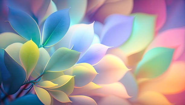 A soft pastel colored floral background - AI generated