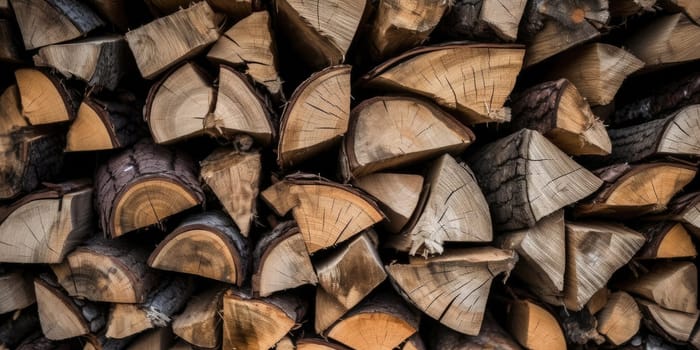 A stack of firewood - AI generated