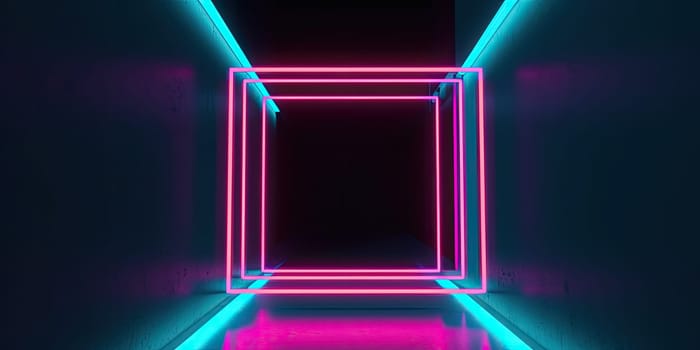 A neon frame - AI generated