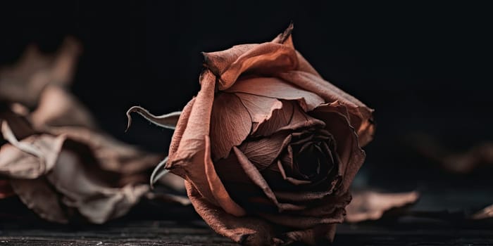 A withered rose - AI generated