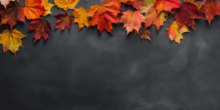 Maple leaves with copyspace - AI generated