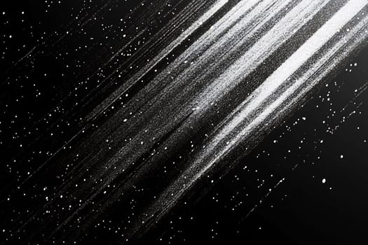 Dynamic lines create an abstract representation against a dark background, conveying movement and energy with scattered particles for depth.