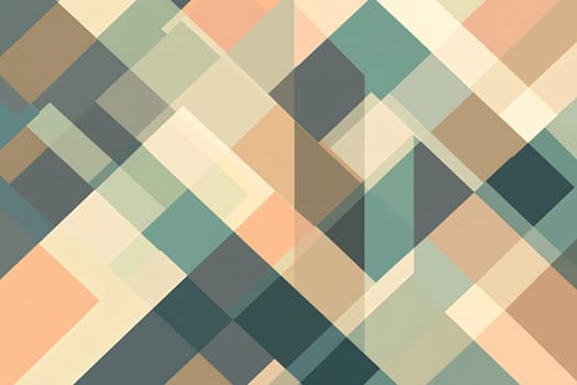 Abstract shapes in soft pastel colors create a dynamic visual effect with overlapping elements and a modern feel.