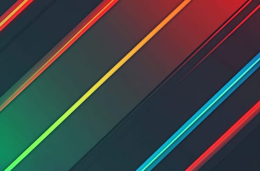 Bright lines in various colors create a dynamic pattern over a deep black background, enhancing visual contrast and energy.