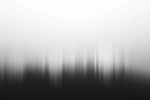 A smooth gradient transition creates an ethereal feel, showcasing shades of gray blending seamlessly. The artwork evokes calmness and mystery.