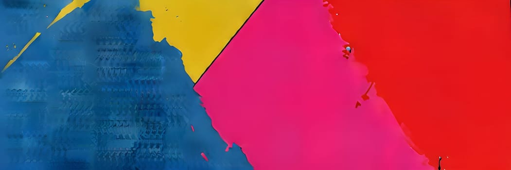 pop art wallpaper background in blue, yellow, pink and red hues
