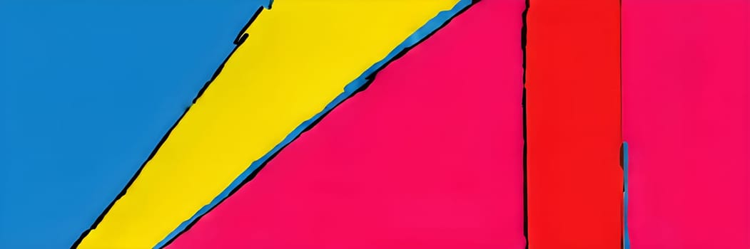 pop art wallpaper background in blue, yellow, pink and red hues